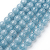 Natural Blue Quartz Beads Strands G-O047-07-6mm-2