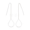 Brass Stud Earring Findings KK-S345-066S-3