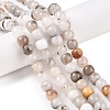 Dyed Natural White Jade Beads Strands G-T138-D27-1