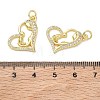 Mother's Day Brass Micro Pave Clear Cubic Zirconia Pendants KK-T085-16H-G-3