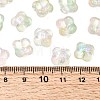 Electroplate Transparent Glass Beads GLAA-A045-03A-3