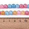 Baking Paint Crackle Glass Beads Strands GLAA-Q106-03A-12-4