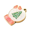 Christmas 304 Stainless Steel Enamel Pendants LS-STAS-B112-02G-01-2