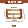 30Pcs Resin Rectangle Buckles FIND-CA0011-64-2