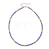 3Pcs 3 Colors Round Glass Seed Beaded Necklaces NJEW-JN05908-5
