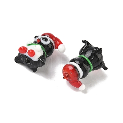 Christmas Handmade Lampwork Beads LAMP-D004-01-1