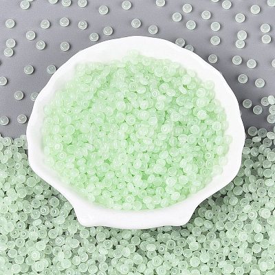 Transparent Glass Seed Beads SEED-Q041-01J-1