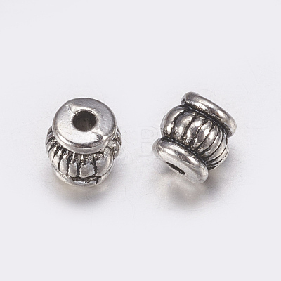 Tibetan Style Alloy Beads TIBEB-Q043-AS-LF-1