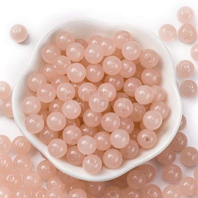 Imitation Jade Glass Seed Beads SEED-Z004-J8MM-01-1