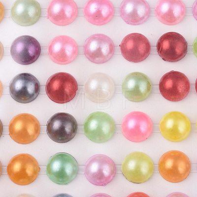 Acrylic Imitation Pearl Stickers OACR-WH0003-32E-02-1