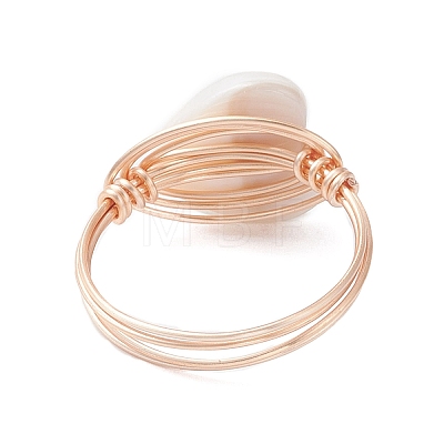 Natural Shell Finger Rings RJEW-TA00227-02-1