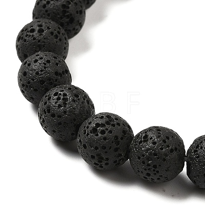 Natural Lava Rock Bead Strands X-G-L435-03-8mm-18-1