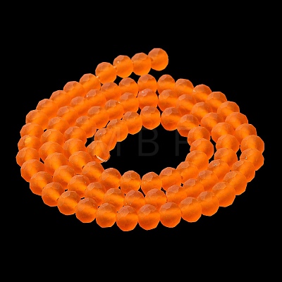 Transparent Glass Beads Strands X-EGLA-A034-T8mm-MD25-1