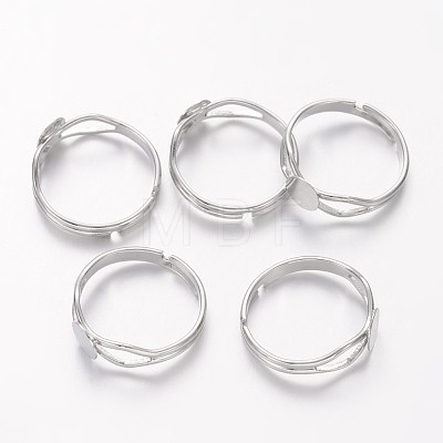 Adjustable Brass Finger Ring Components X-KK-C3044-6mm-N-NF-1
