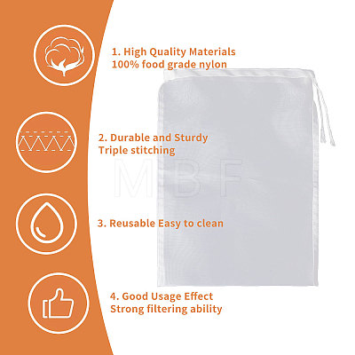 100 Micron Nylon Filter Bag AJEW-WH0470-76-1