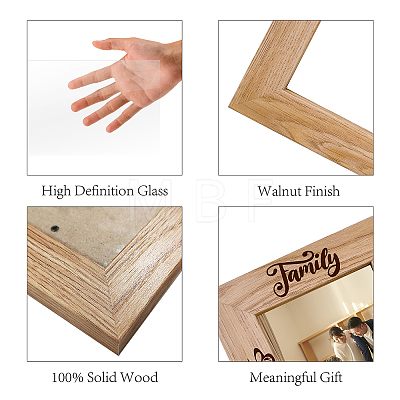 Natural Wood Photo Frames DIY-WH0247-003-1