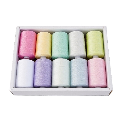 10 Colors Polyester Sewing Thread PW-WG34EA6-03-1