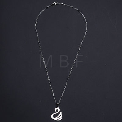 Non-Tarnish 201 Stainless Steel Pendants Necklaces NJEW-S105-JN667-45-1-1