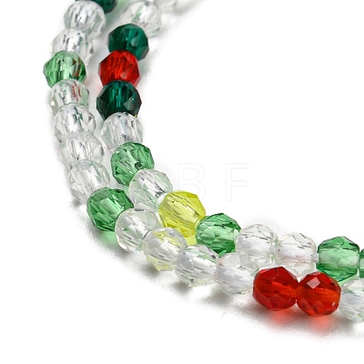 Transparent Gradient Color Glass Beads Strands GLAA-E044-01A-1