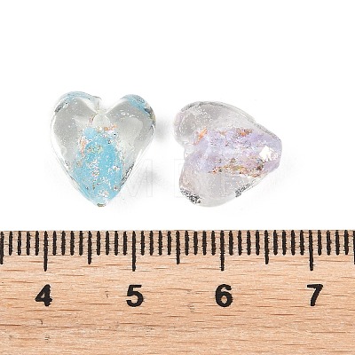 Handmade Foil Glass Beads FOIL-T009-02-1