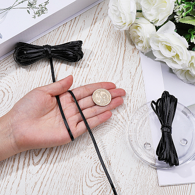 2 Bundles Flat PU Leather Braided Cord OCOR-CL0001-18C-1