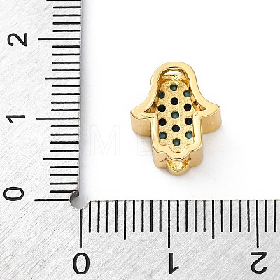 Brass Cubic Zirconia Beads KK-S510-43G-01-1