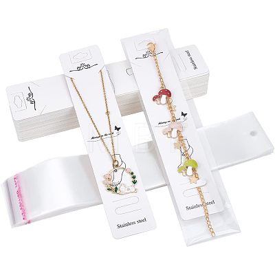 50 Sets Paper Anklet Display Cards OPP-HY0001-01C-1