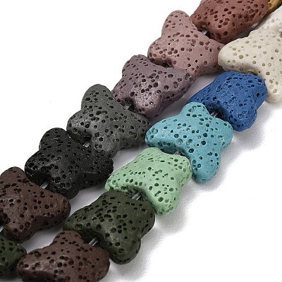 Natural Lava Rock Beads Strands G-G347-02A-1