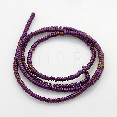 Electroplate Non-magnetic Synthetic Hematite Beads Strands G-J216D-09-1