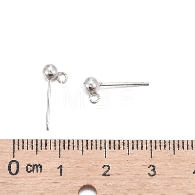 925 Sterling Silver Ear Stud Findings STER-K167-042C-S-1