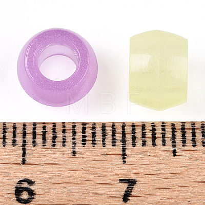 Transparent Luminous Acrylic Beads OACR-N137-34-1