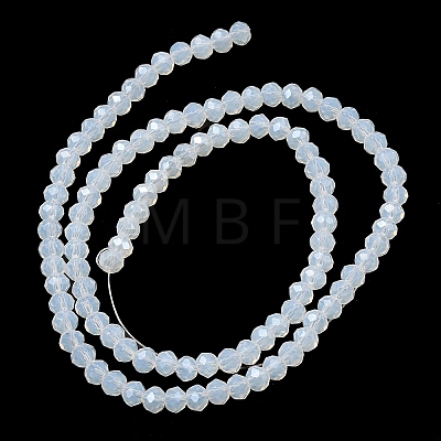 Crystal Glass Rondelle Beads Strands EGLA-F049C-01-1