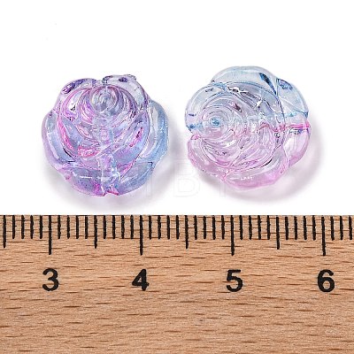 909Pcs Transparent Two Tone Acrylic Beads MACR-K359-20B-1