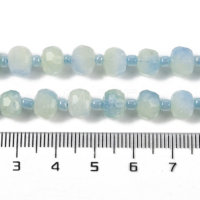 Natural Dyed White Jade Beads Strands G-H057-A22-08-1