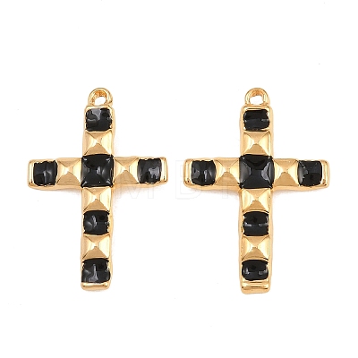 304 Stainless Steel Enamel Pendants STAS-G398-21G-01-1
