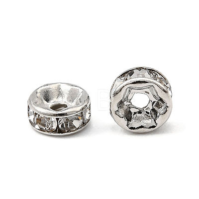 Brass Rhinestone Spacer Beads RB-A014-Z5mm-01P-1