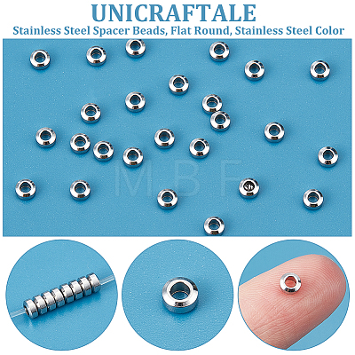 Unicraftale 304 Stainless Steel Spacer Beads STAS-UN0006-41P-1
