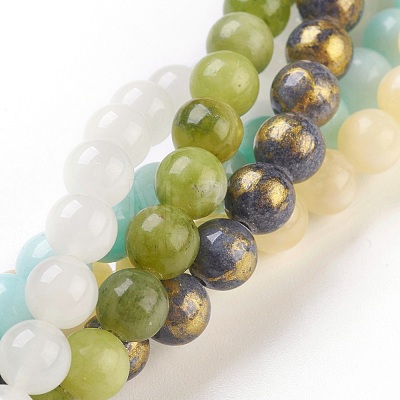 Natural Jade Beads Strands G-MSMC007-17-6mm-1