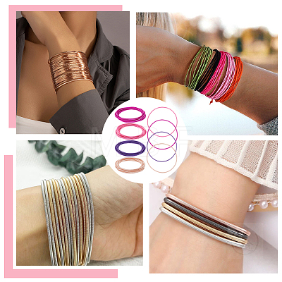 48 Strands 4 Style Pink Series Spring Bracelets TWIR-BC0001-48-1