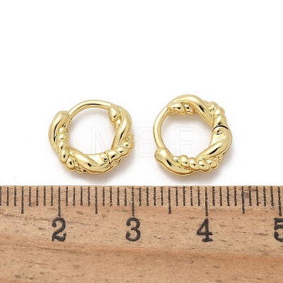 Brass Hoop Earrings EJEW-Q015-03G-01-1