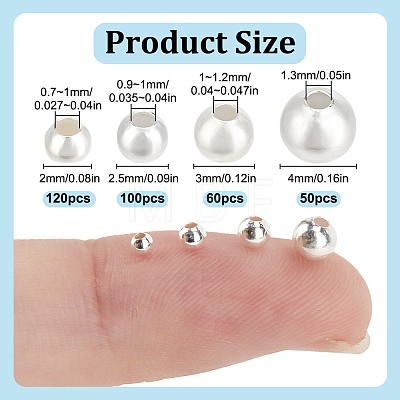 925 Sterling Silver Beads STER-DR0001-08D-1