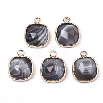 Natural Mixed Gemstone/Glass Pendants G-N326-46-1