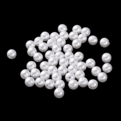 Plastic Imitation Pearl Beads FIND-M059-01B-09-1