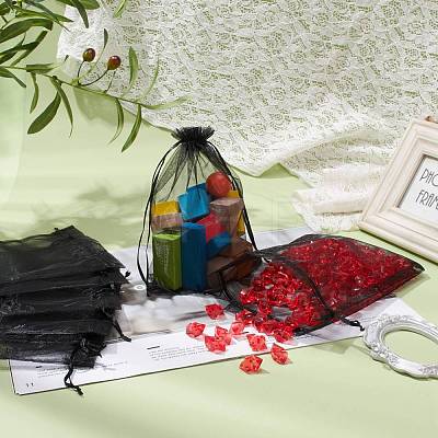 Organza Gift Bags with Drawstring OP-R016-17x23cm-18-1