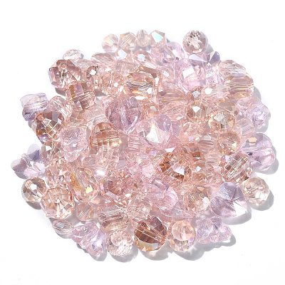100Pcs AB Color Plated Glass Beads GLAA-CJ0001-98-1