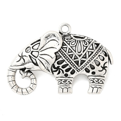 Tibetan Style Alloy Pendants TIBEP-R212-AS-RS-1