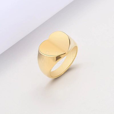 Heart 201 Stainless Steel Finger Rings FS-WG1ADC4-02-1