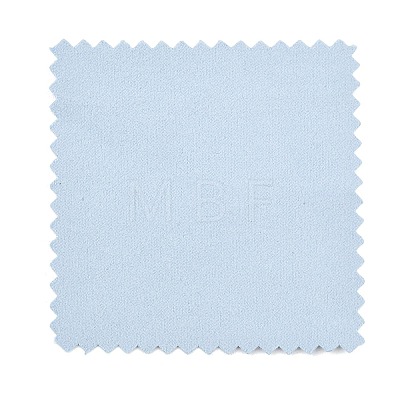 Suede Fabric Square Silver Polishing Cloth AJEW-G005-01-1