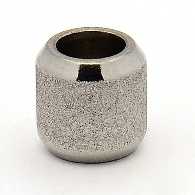 Stainless Steel Textured Beads STAS-M003-15P-1