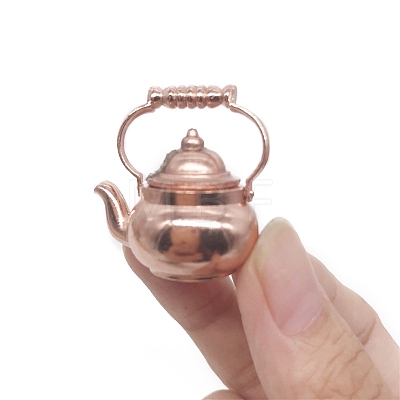 Alloy Miniature Teapot Ornaments BOTT-PW0001-161-1